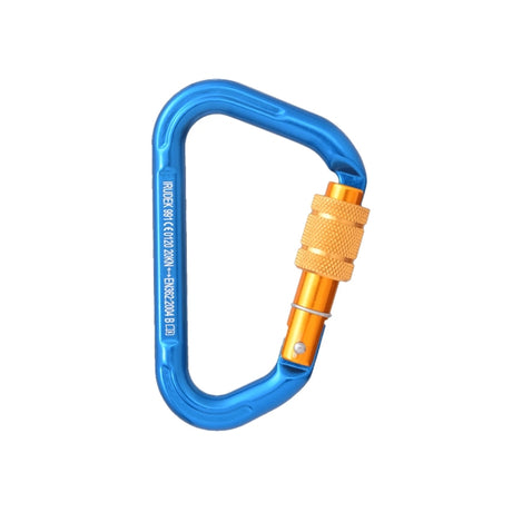 IRUDEK 102300900016 991 Blue Screw Lock Carabiner Pro Aluminium - Indigo Supplies Ltd