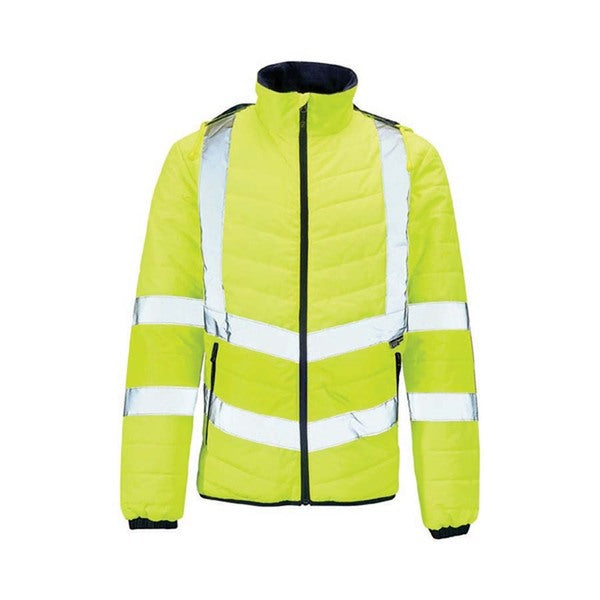 KeepSAFE High Visibility Puffer Jacket Yellow - Indigo Supplies Ltd