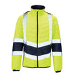 KeepSAFE High Visibility Two Tone Puffer Jacket Yellow Navy - Indigo Supplies Ltd