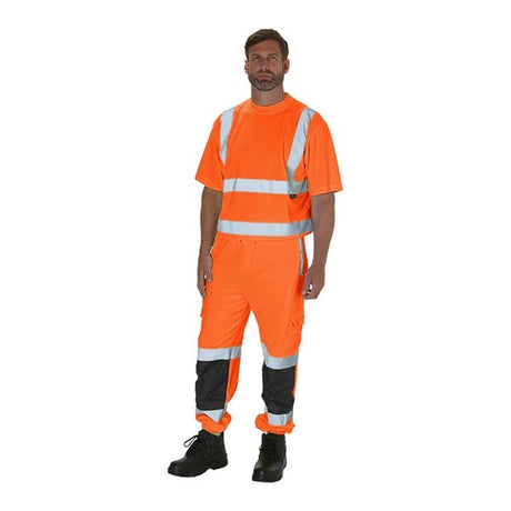 KeepSAFE High Visibility Short Sleeve T Shirt Orange - Indigo Supplies Ltd