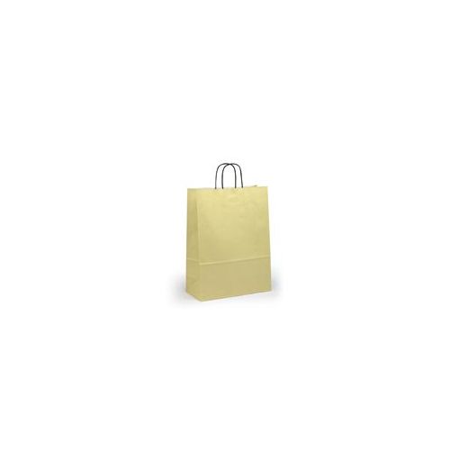 Ivory Paper Carrier Bags Twist Handle - Indigo Supplies Ltd