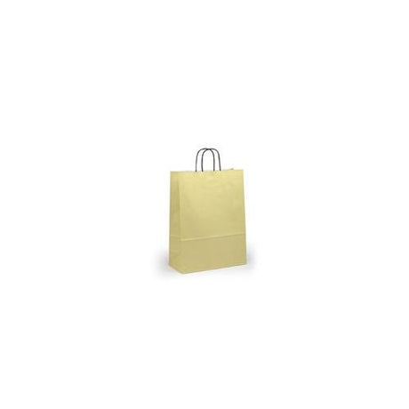 Ivory Paper Carrier Bags Twist Handle - Indigo Supplies Ltd