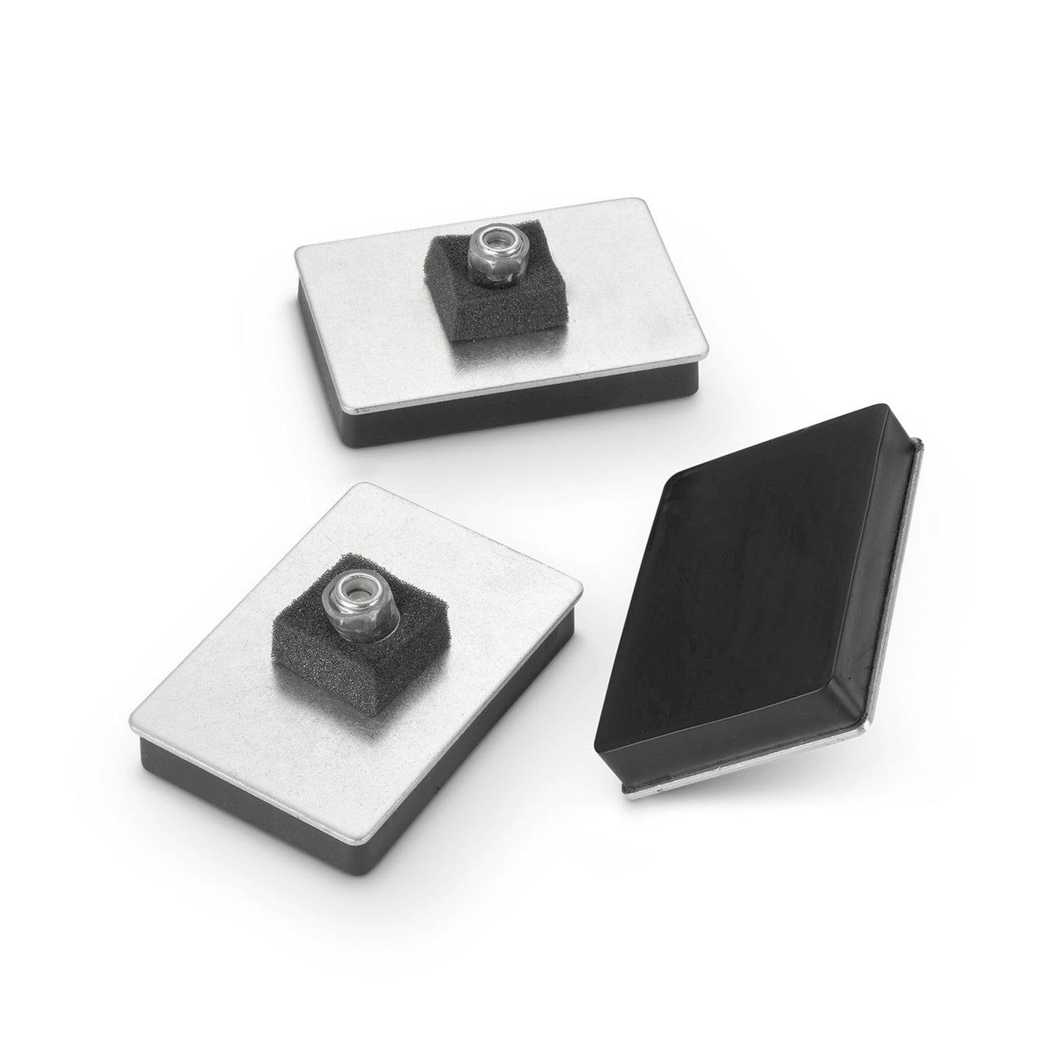 Magnetic Ferrite Pad 1 with 14mm M6 Central Stud and Foam Pad - Indigo Supplies Ltd