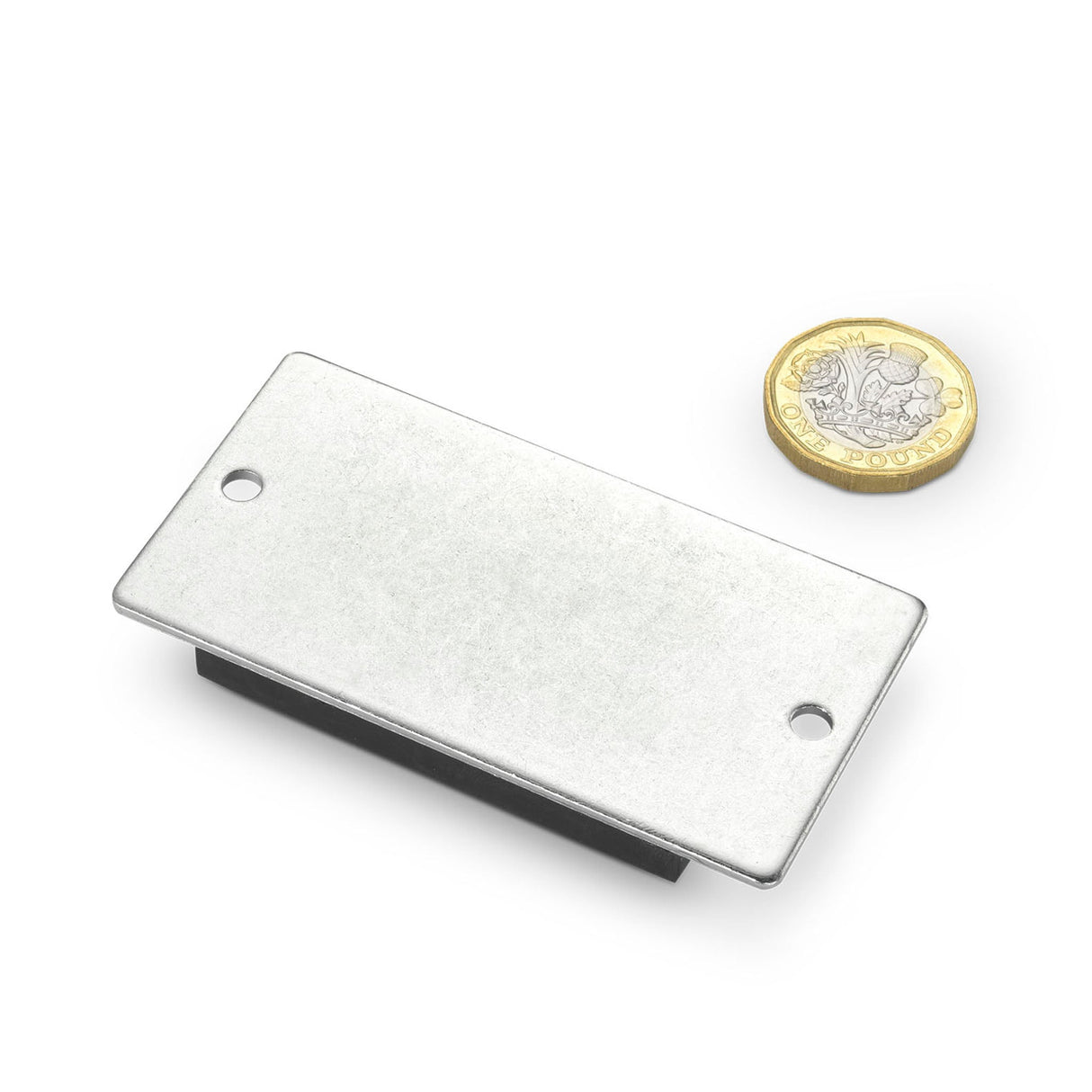 Magnetic Ferrite Pad 2/5 with 4mm Diameter Mounted Holes - Indigo Supplies Ltd