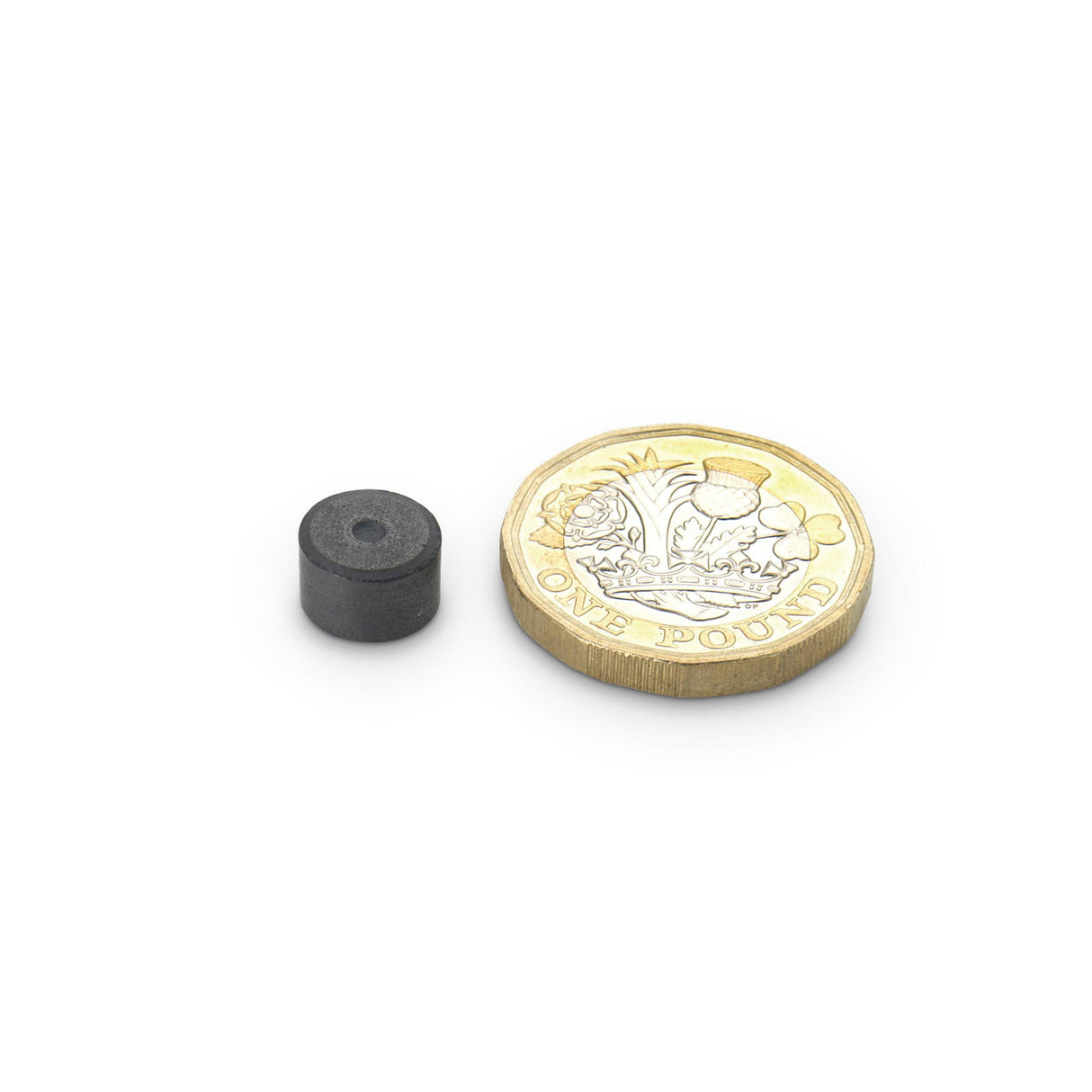 Ferrite Disc Magnet, Isotropic 9mm Diameter x 6mm - Indigo Supplies Ltd