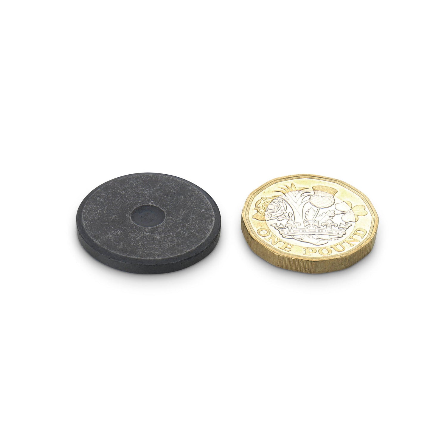 Ferrite Disc Magnet, Isotropic 25mm Diameter x 3mm - Indigo Supplies Ltd