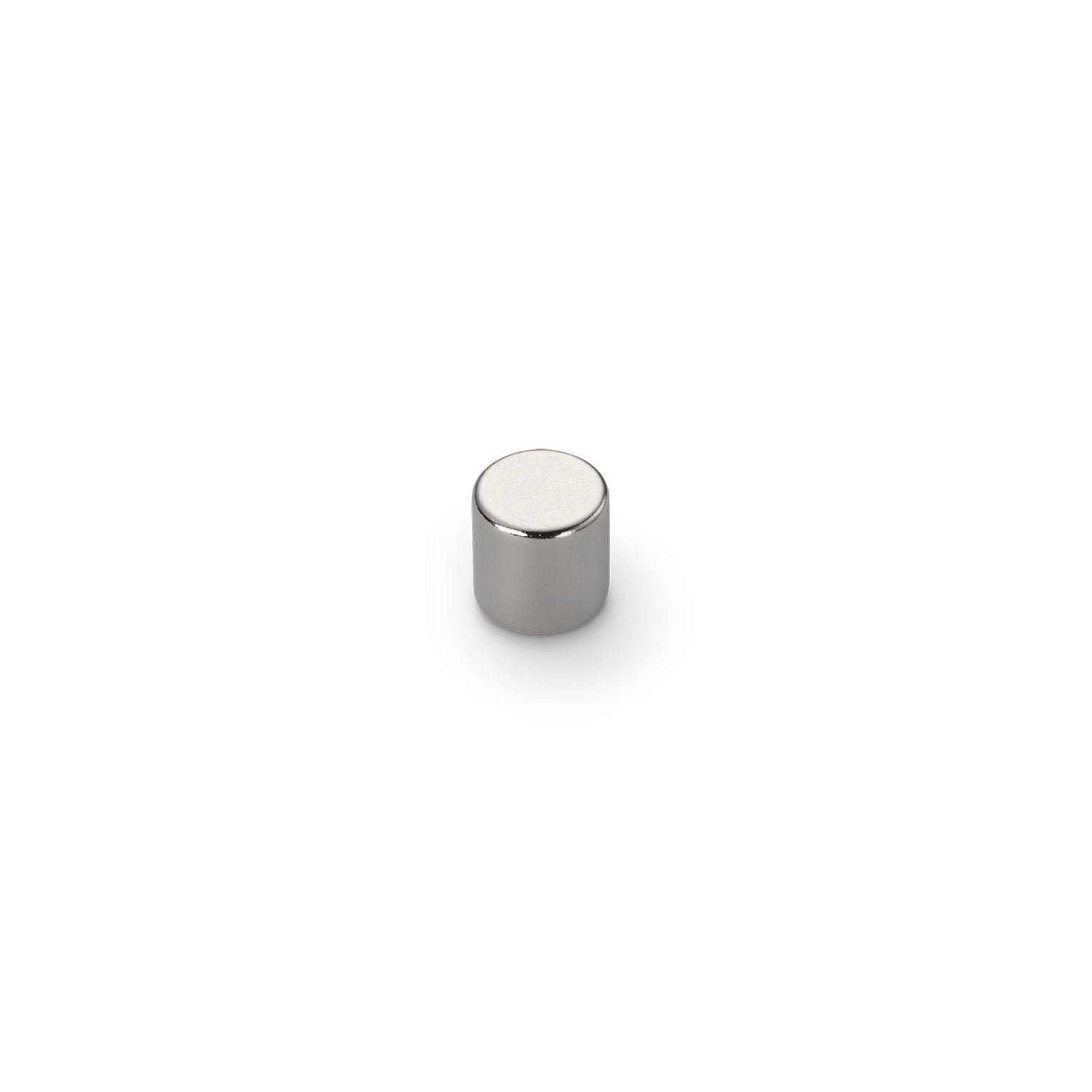 Neodymium Disc Magnet, 8mm Diameter x 8mm N35 Nickel Plated (A) - Indigo Supplies Ltd