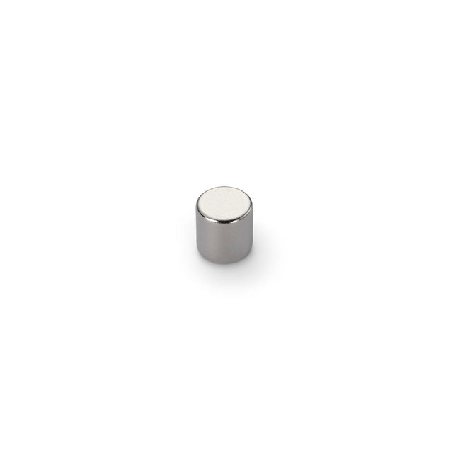 Neodymium Disc Magnet, 8mm Diameter x 8mm N35 Nickel Plated (A) - Indigo Supplies Ltd