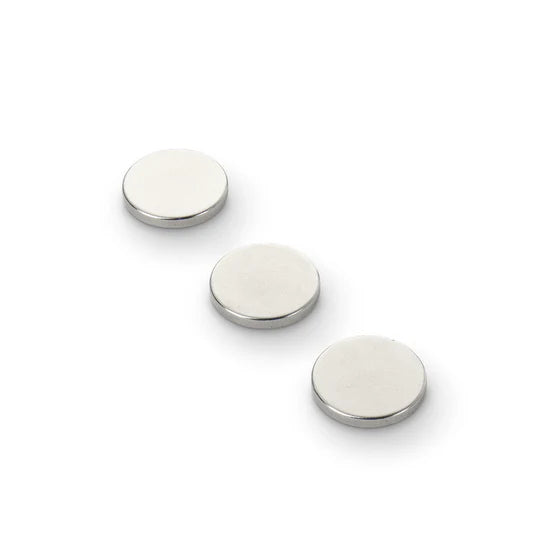 Neodymium Disc Magnet, 15mm Diameter N35 Nickel Plated (A) - Indigo Supplies Ltd