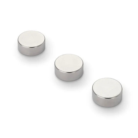 Neodymium Disc Magnet, 15mm Diameter N35 Nickel Plated (A) - Indigo Supplies Ltd