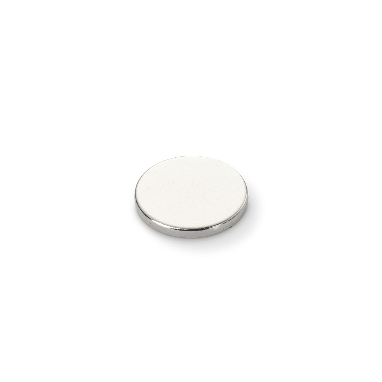 Neodymium Disc Magnet with Plastic Spacers, 18mm Diameter x 2mm N35 Nickel Plated (A) - Indigo Supplies Ltd