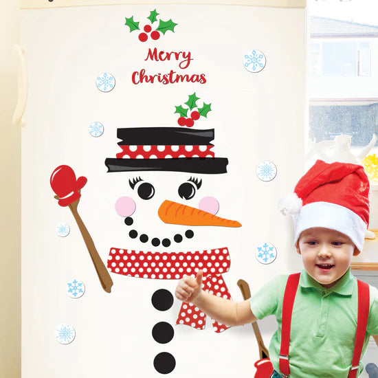 Christmas Snowman Fridge Magnet Kit 4 Sheets - Indigo Supplies Ltd