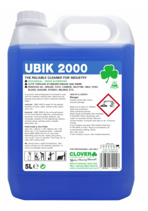 Clover Ubik 2000 Universal Cleaner Concentrate, 5 Litres
