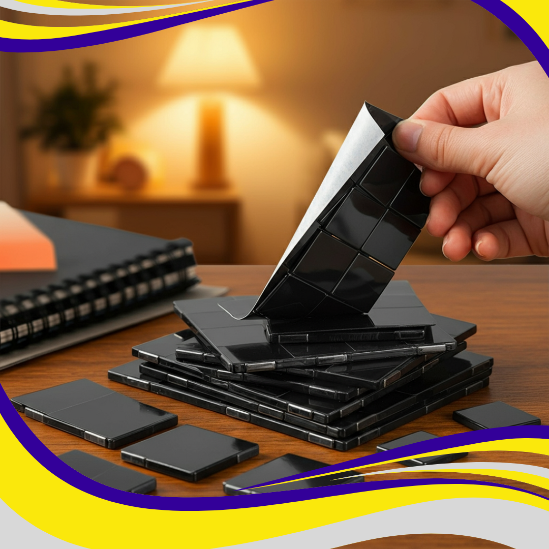 Flexible Magnetic Adhesive Squares - Indigo Supplies Ltd