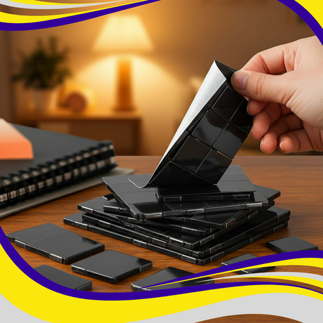 Flexible Magnetic Adhesive Squares - Indigo Supplies Ltd