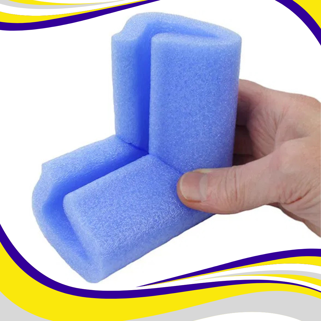 Foam Corner Protectors for Screens, Glass etc - Box of 1800 (large) - Indigo Supplies Ltd