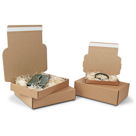 Brown Quick Seal Postal Boxes - Indigo Supplies Ltd