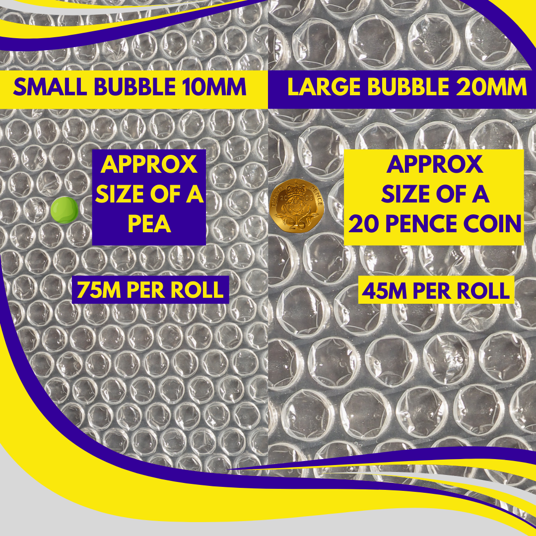 bubble wrap film large rolls clear uk