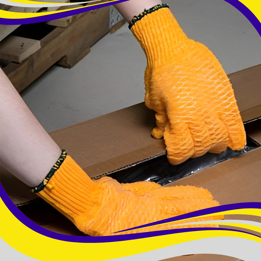Criss Cross Gripper Gloves (10) - Indigo Supplies Ltd
