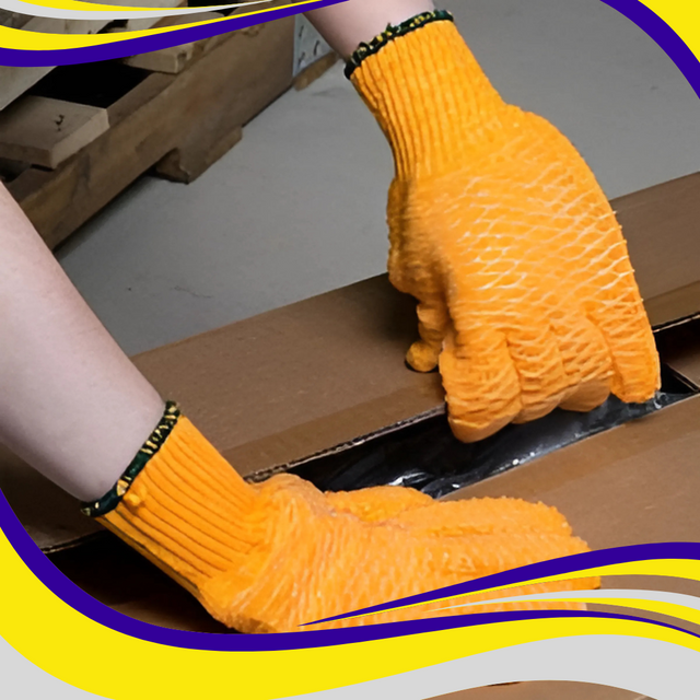 Criss Cross Gripper Gloves (10) - Indigo Supplies Ltd