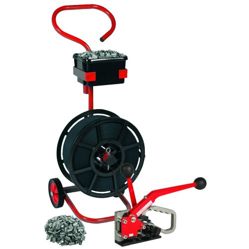 Polypropylene Strapping Kit, Mobile Trolley and Combination Tool (Kit 3) - Indigo Supplies Ltd