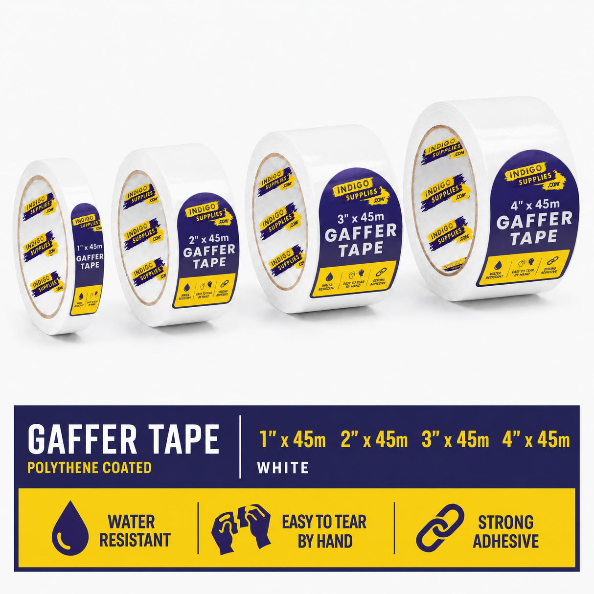 gaffer tape cloth duck duct adhesive tape uk essex white