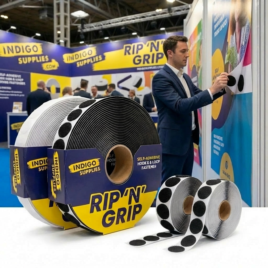 hook loop velcro fastener dots circles discs adhesive essex uk