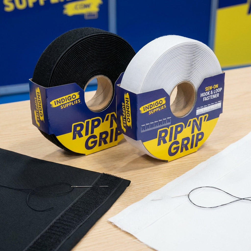 Hook & Loop Fastener Tape Sew-on - Indigo Supplies Ltd