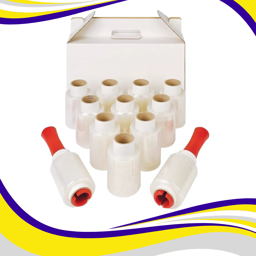 Handy Wrap Small Mini Pallet Film Rolls 100mm x 150m - Indigo Supplies Ltd