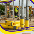 Hi-Vis Foam Scaffold Protector - Indigo Supplies Ltd