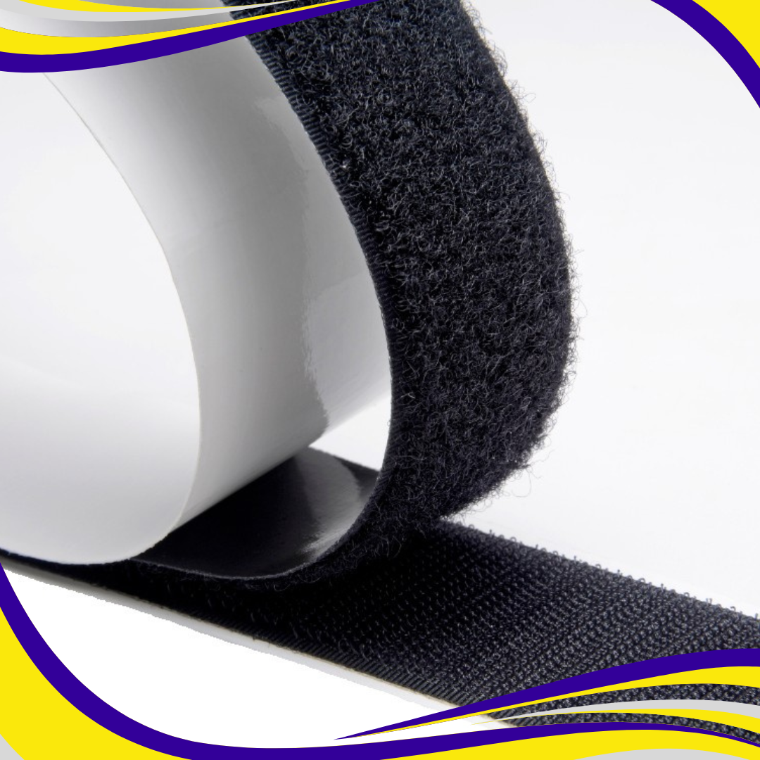 Hook & Loop Fastener Tape High Tack Rubber Adhesive - Indigo Supplies Ltd