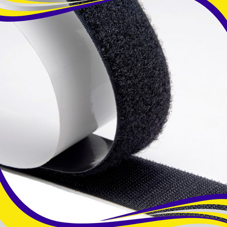 Hook & Loop Fastener Tape High Tack Rubber Adhesive - Indigo Supplies Ltd