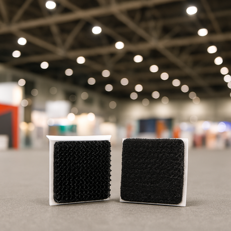 hook and loop squares black self adhesive uk