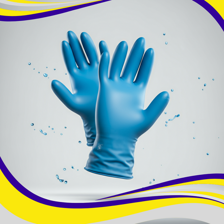 Hybrid Gloves Large Box of 100 Blue - Indigo Supplies Ltd