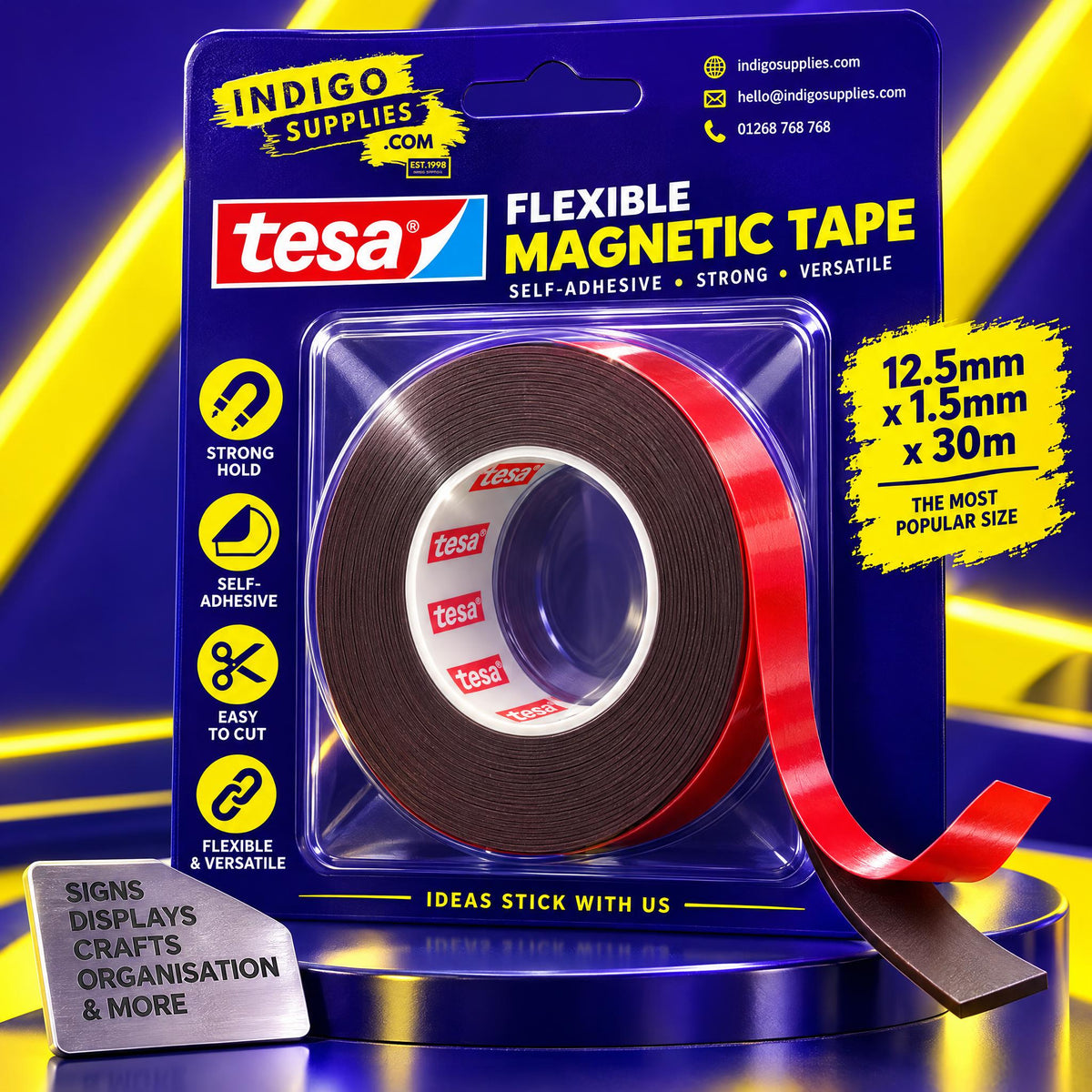 Flexible Magnetic Tape (Tesa Adhesive)