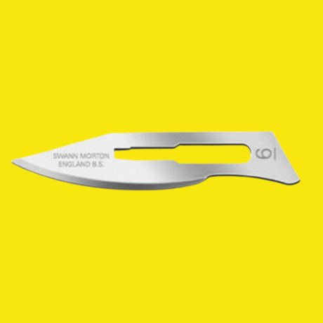 Swann Morton Non-Sterile Surgical Blades No 6 (Box of 100) Product No 0116 - Indigo Supplies Ltd