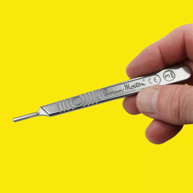 Swann Morton Scalpel Handle Non-Sterile Number 3 (Pack of 10) 0933 - Indigo Supplies Ltd