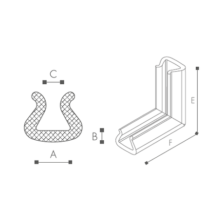 Nomapack U Corner Foam Edge Protection - Indigo Supplies Ltd