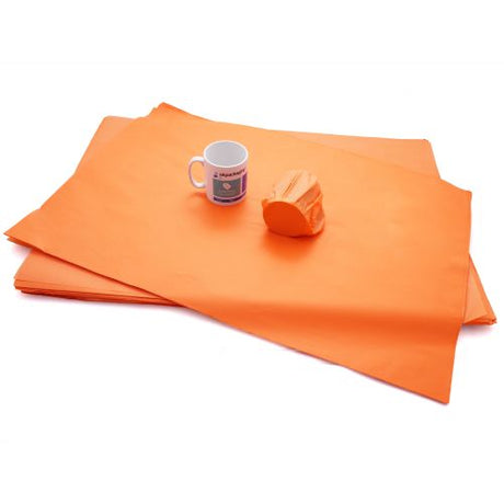 Orange MG Tissue Paper - Indigo Supplies Ltd