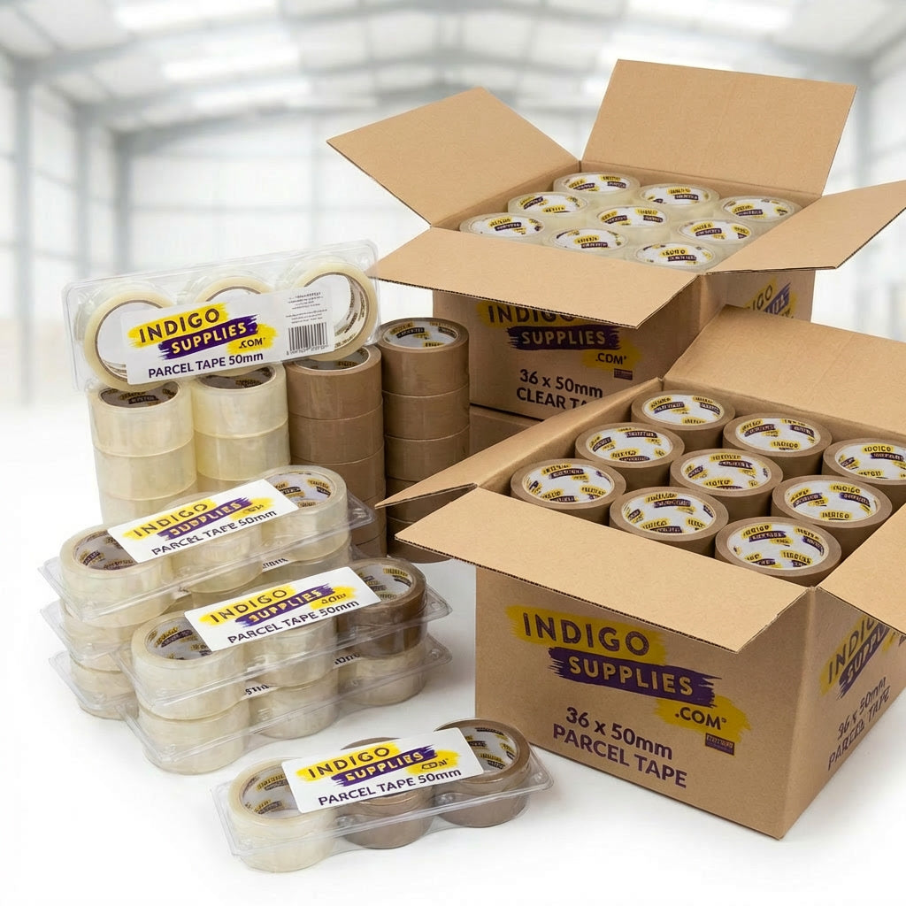 polypropylene parcel packaging tape clear brown uk essex