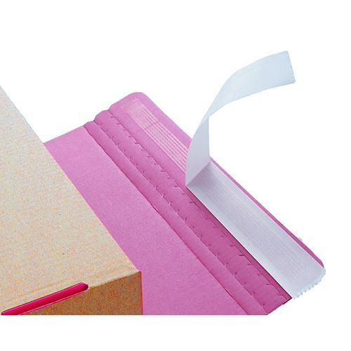Pink Quick Seal Postal Boxes - Indigo Supplies Ltd