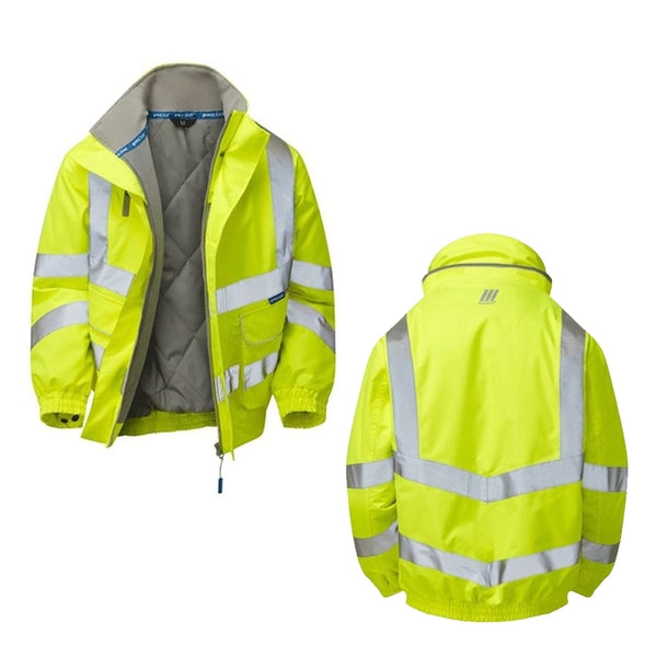 PULSAR P191 Padded Bomber Jacket Yellow - Indigo Supplies Ltd