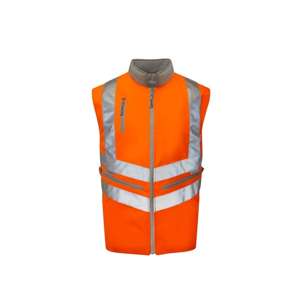 PULSAR PR498 High Visibility Bodywarmer Orange - Indigo Supplies Ltd
