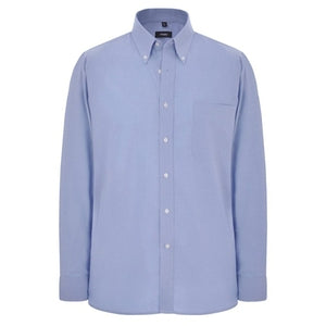 Disley Blue Long Sleeved Oxford Shirt C946B - Indigo Supplies Ltd