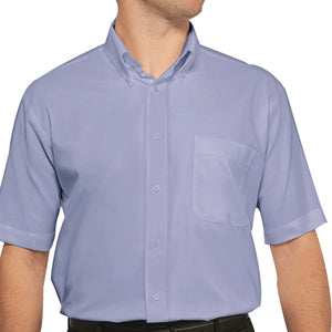 Disley Blue Short Sleeved Oxford Shirt H946B - Indigo Supplies Ltd