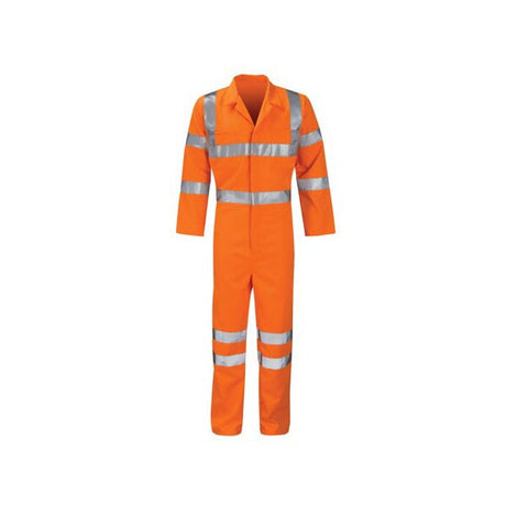 Orbit Hi-vis Orange Zip Front Boilersuit - Indigo Supplies Ltd