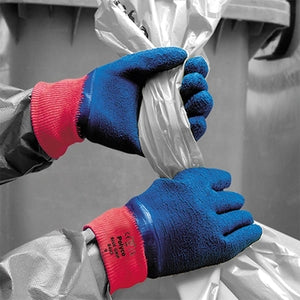 Polyco 8403 Blue Grip Latex Gloves Size 9 Pack 48 - Indigo Supplies Ltd