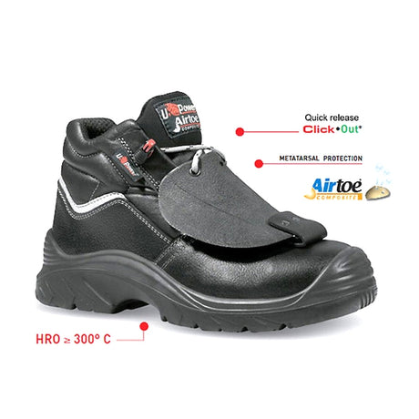 U-Power Depp Metatarsal Safety Boot S3 SRC HRO Black - Indigo Supplies Ltd