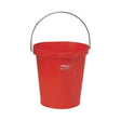 Vikan 12 L Plastic Bucket Red - Indigo Supplies Ltd