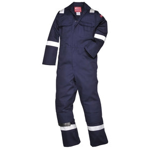 Portwest BIZ5 Bizweld Iona Hi-Viz Flame Res Coverall Navy - Indigo Supplies Ltd